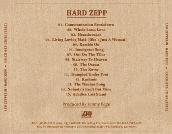 Led Zeppelin Hard Zepp 2012 bck