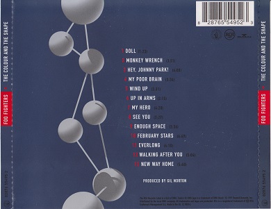 Foo Fighters The Colour And The Shape 1997 bck