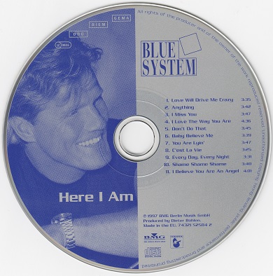 Blue System Here I Am 1997 CD